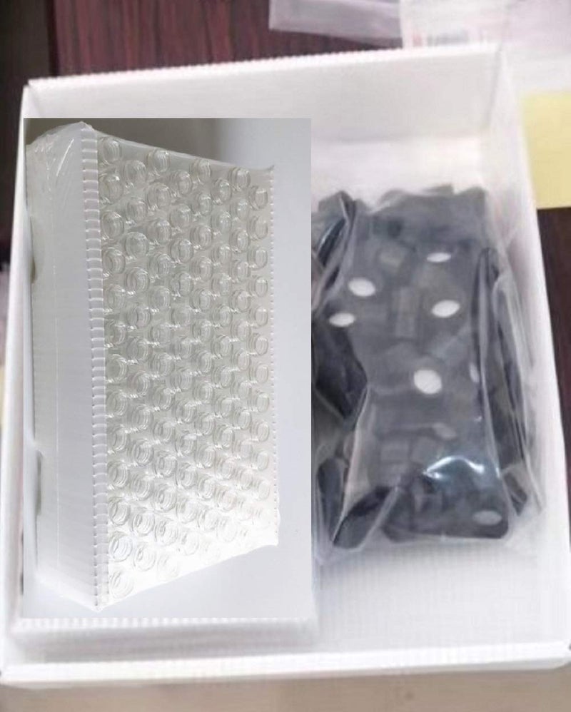 SUCOHANS Pack of 100 Glass Vials with Black Phenolic Screw Caps (4ml, Clear) - Image 2